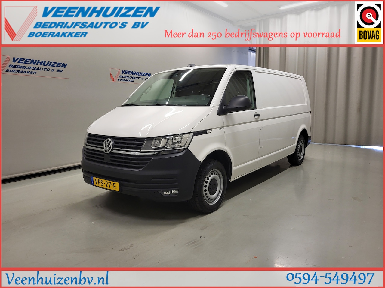 Volkswagen Transporter - 2.0TDI 111pk L2/H1 Euro 6! - AutoWereld.nl