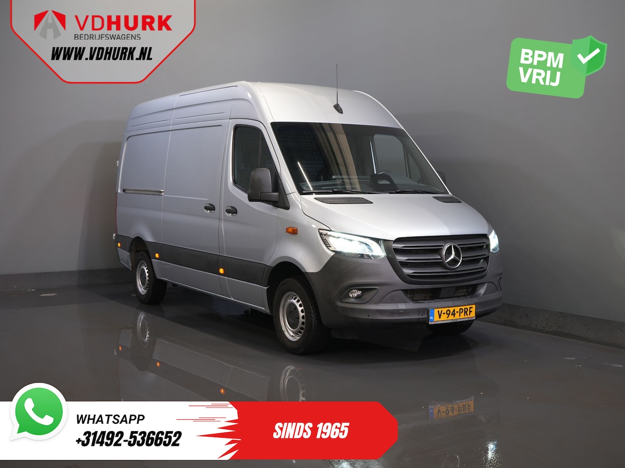 Mercedes-Benz Sprinter - 317 CDI Aut. L2H2 LED/ Gev.Stoel/ Navi/ 270Gr.Deuren/ Stoelverw./ Cruise/ Camera/ PDC - AutoWereld.nl