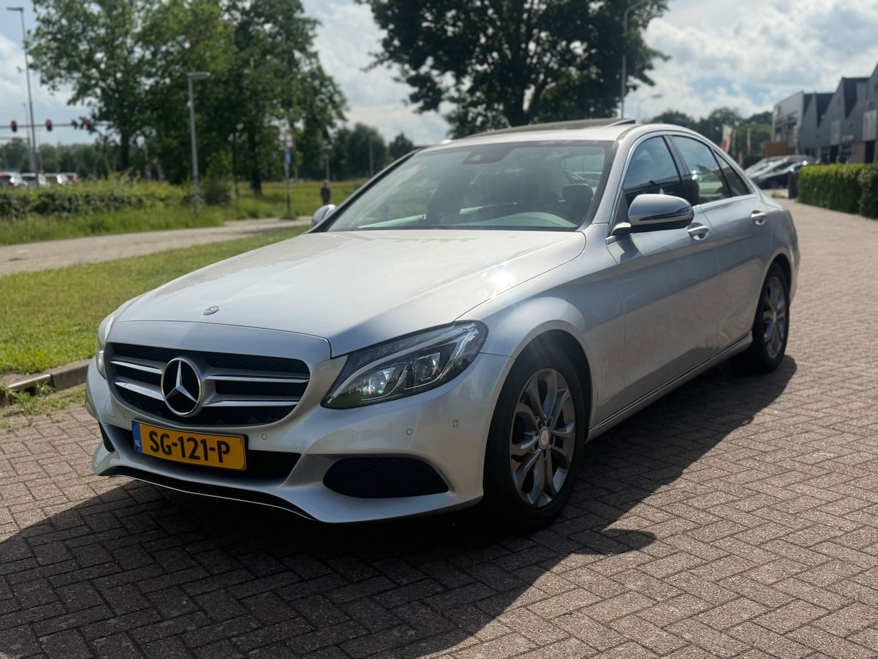 Mercedes-Benz C-klasse - 220 CDI Premium Plus-nette auto- diesel 2200 cc sterke motor-open dak - AutoWereld.nl