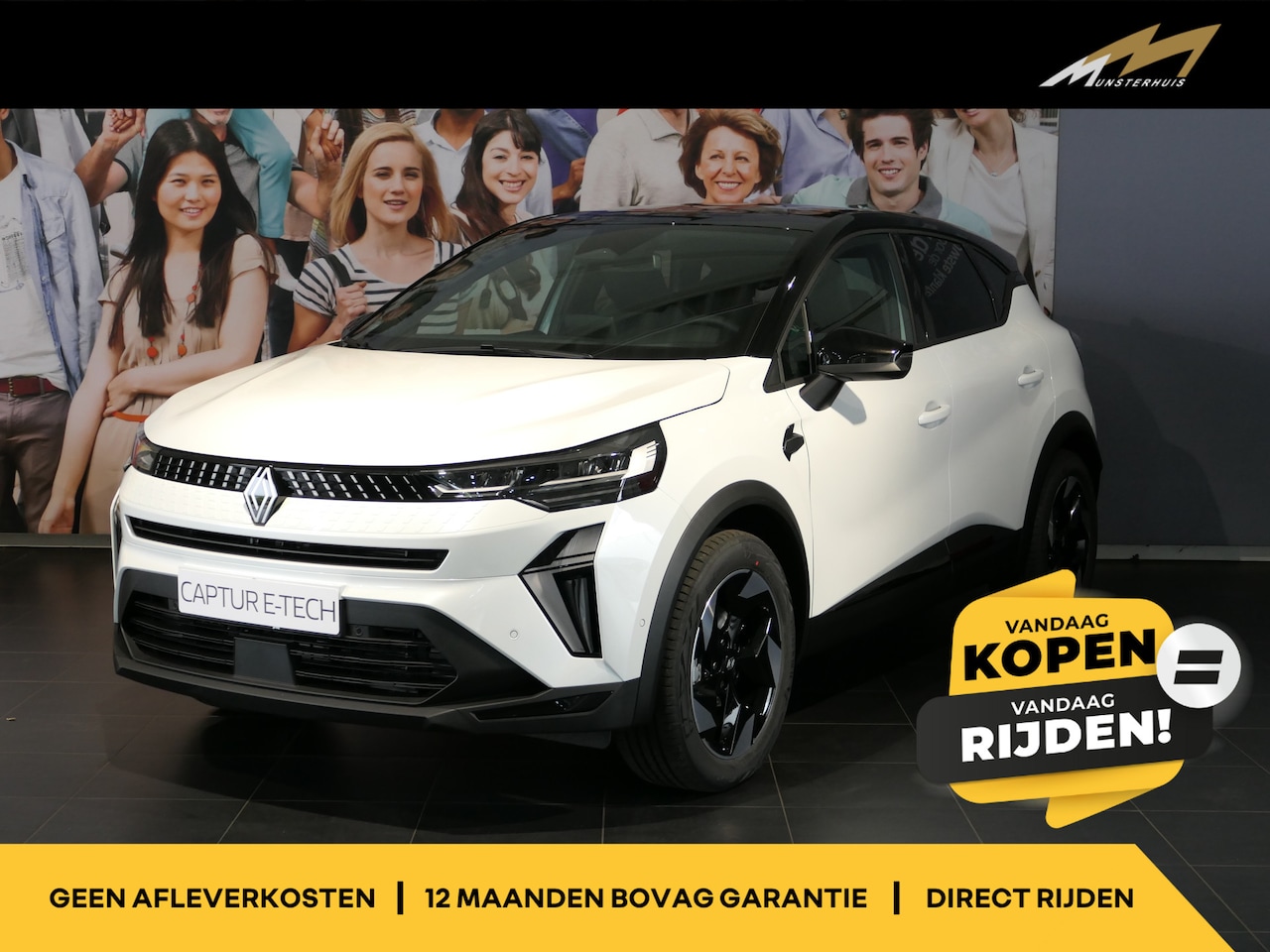Renault Captur - 1.8 E-Tech full hybrid 160 techno *Nieuw!* - Apple carplay/ Android auto - Adaptive cruise - AutoWereld.nl