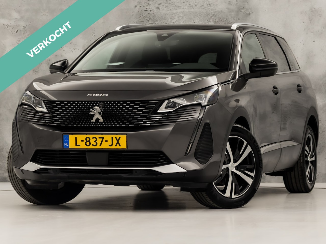 Peugeot 5008 - 1.2 PureTech GT Line Sport 7 Persoons Automaat (APPLE CARPLAY, 1e EIGENAAR, GROOT NAVI, LE - AutoWereld.nl