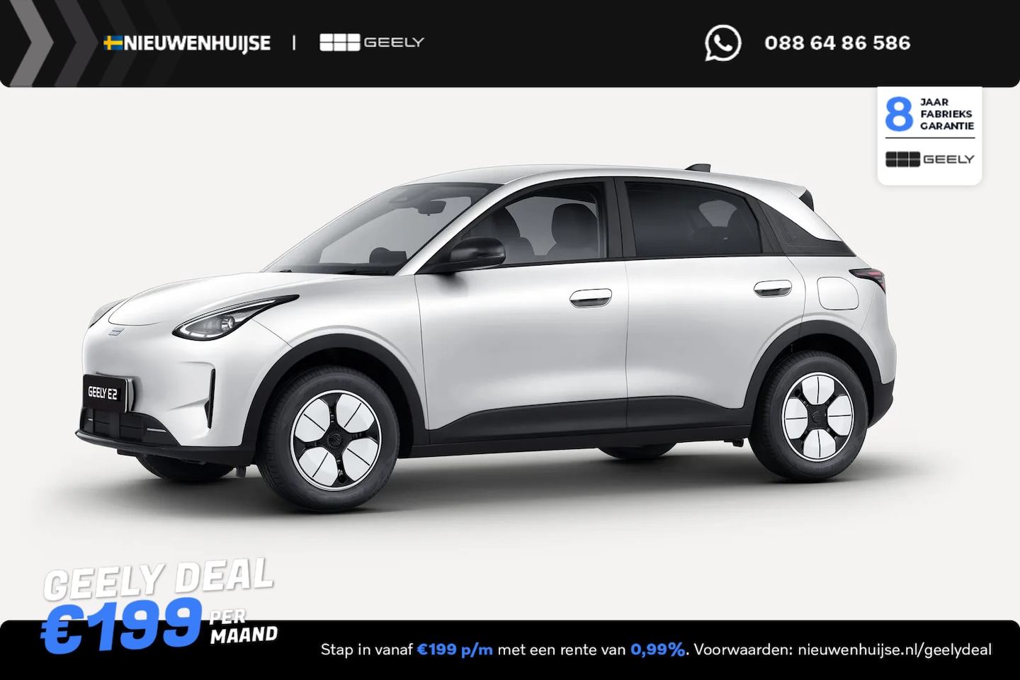 Geely E2 - Pro 35 kWh | 252km WLTP | Camera | Park assist voor en achter | Keyless | Flyme Sound | - AutoWereld.nl