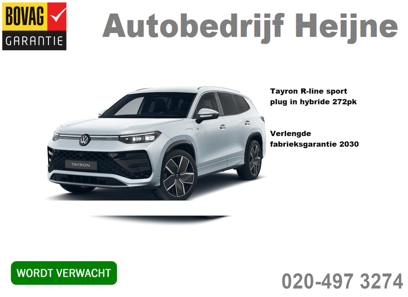 Volkswagen Tayron - 1.5 eHybrid 272PK DSG R-LINE SPORT HARMAN-KARDON/360° CAMERA/TREKHAAK - AutoWereld.nl