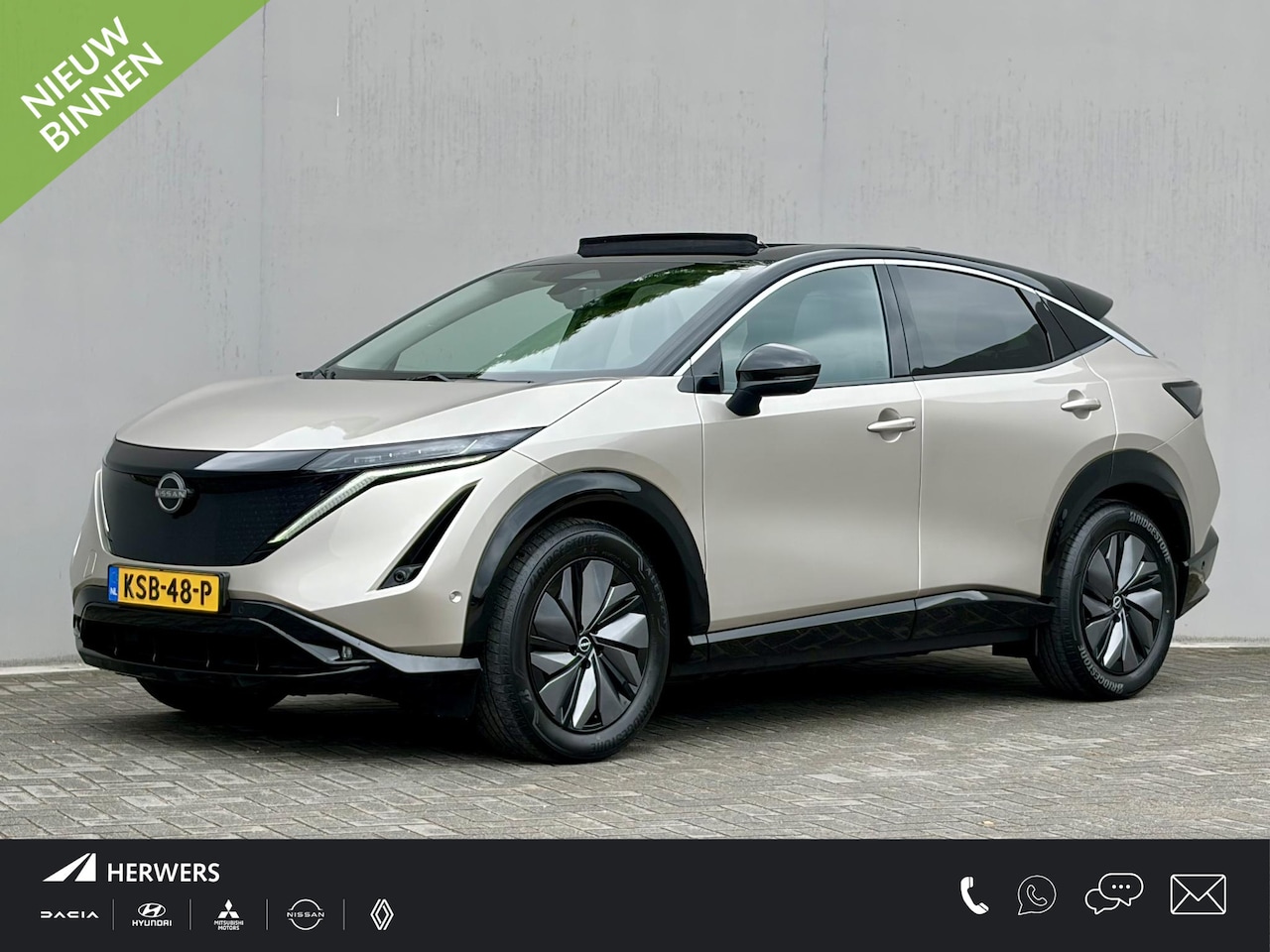 Nissan Ariya - Evolve 91 kWh / SOH 99% / Stoelverwarming voor en achter / Schuif-kantel dak / Stoelventil - AutoWereld.nl