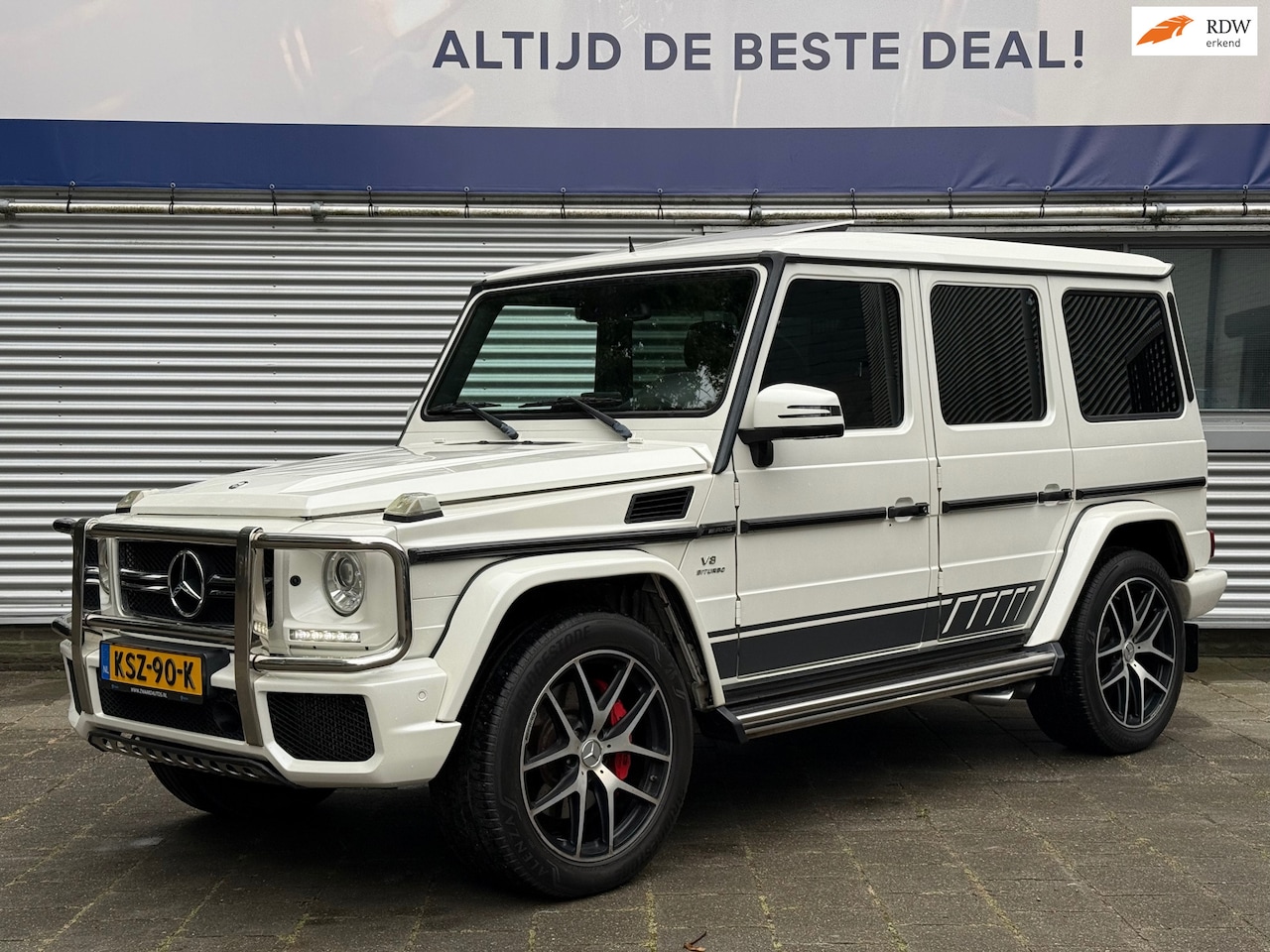 Mercedes-Benz G-klasse - G63 AMG Designo l Parelmoer l Carbon l Schuifdak l ACC l Alcantara l Camera l Trekhaak l E - AutoWereld.nl
