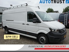 Volkswagen Crafter - 2.0TDI 177PK L4H2 AUTOM AC Imp 3-zits 3.5T-haak Dubbel lucht