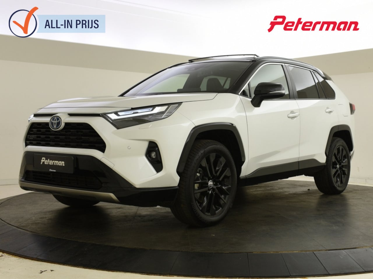 Toyota RAV4 - 2.5 Hybrid Style Bi Tone | Elektr. Achter Klep | Panoramadak - AutoWereld.nl