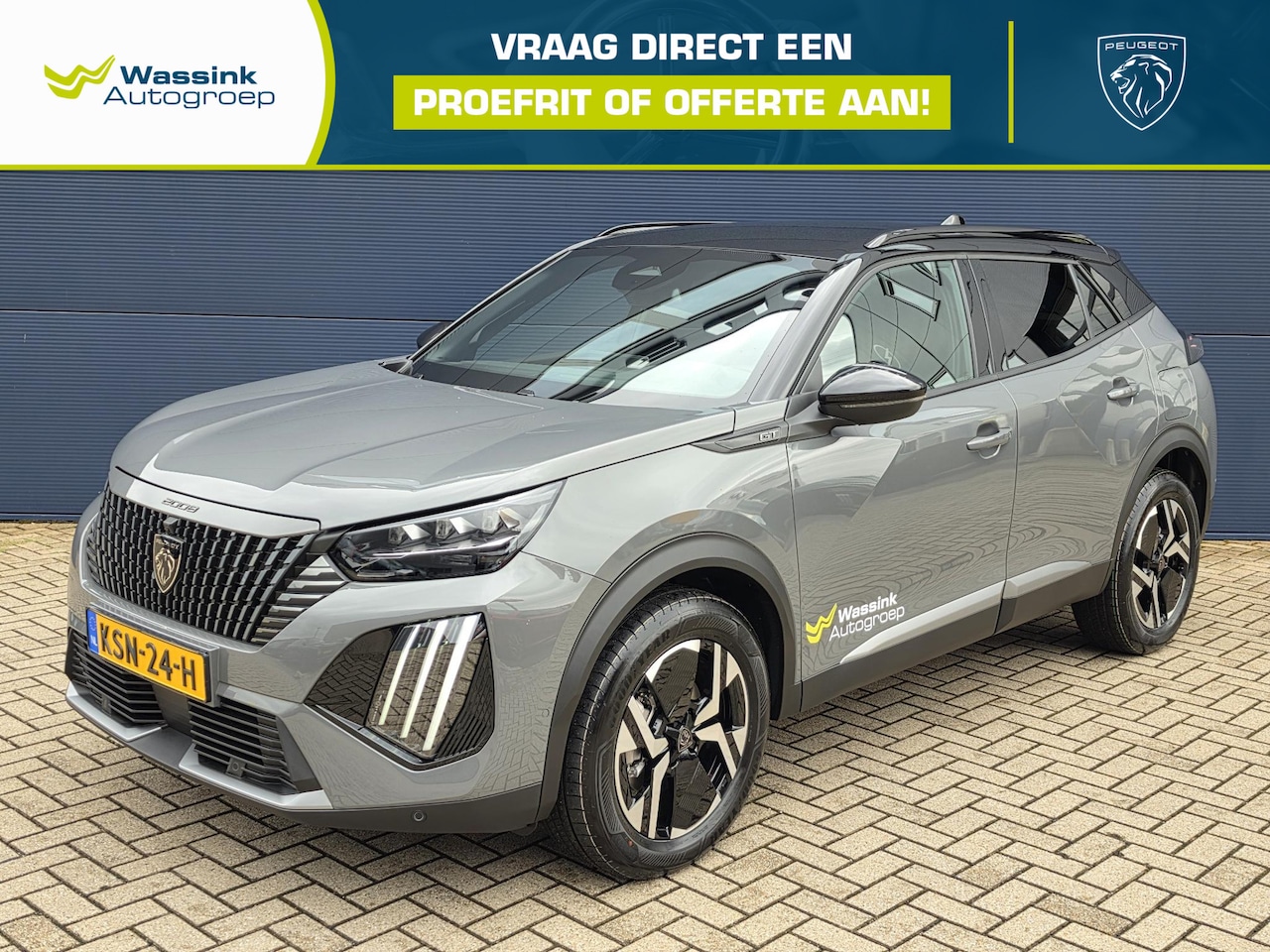 Peugeot 2008 - 1.2 Hybrid 145 GT | Navigatie | 360 graden Camera | Apple Carplay | Adaptieve Cruise Contr - AutoWereld.nl