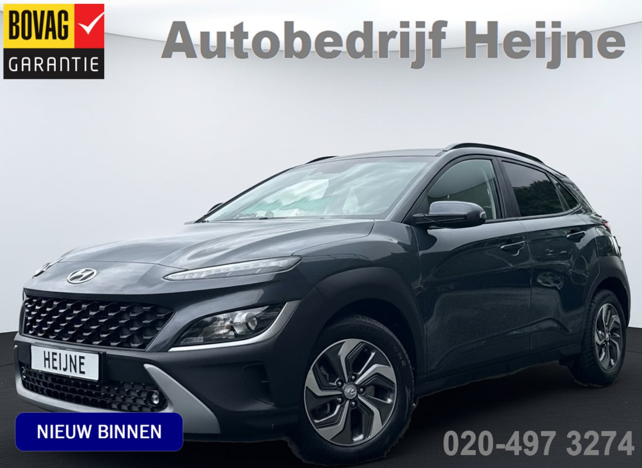 Hyundai Kona - 1.6 GDI HYBRID TECHNO DCT CAMERA/NAVI/TREKHAAK - AutoWereld.nl
