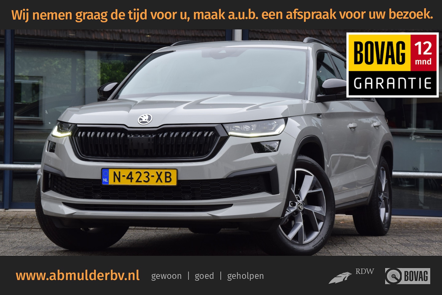 Skoda Kodiaq - 1.5 TSI 150PK Sportline Business 7p / 7 Persoons DSG Automaat | Org. NL | BOVAG Garantie | - AutoWereld.nl