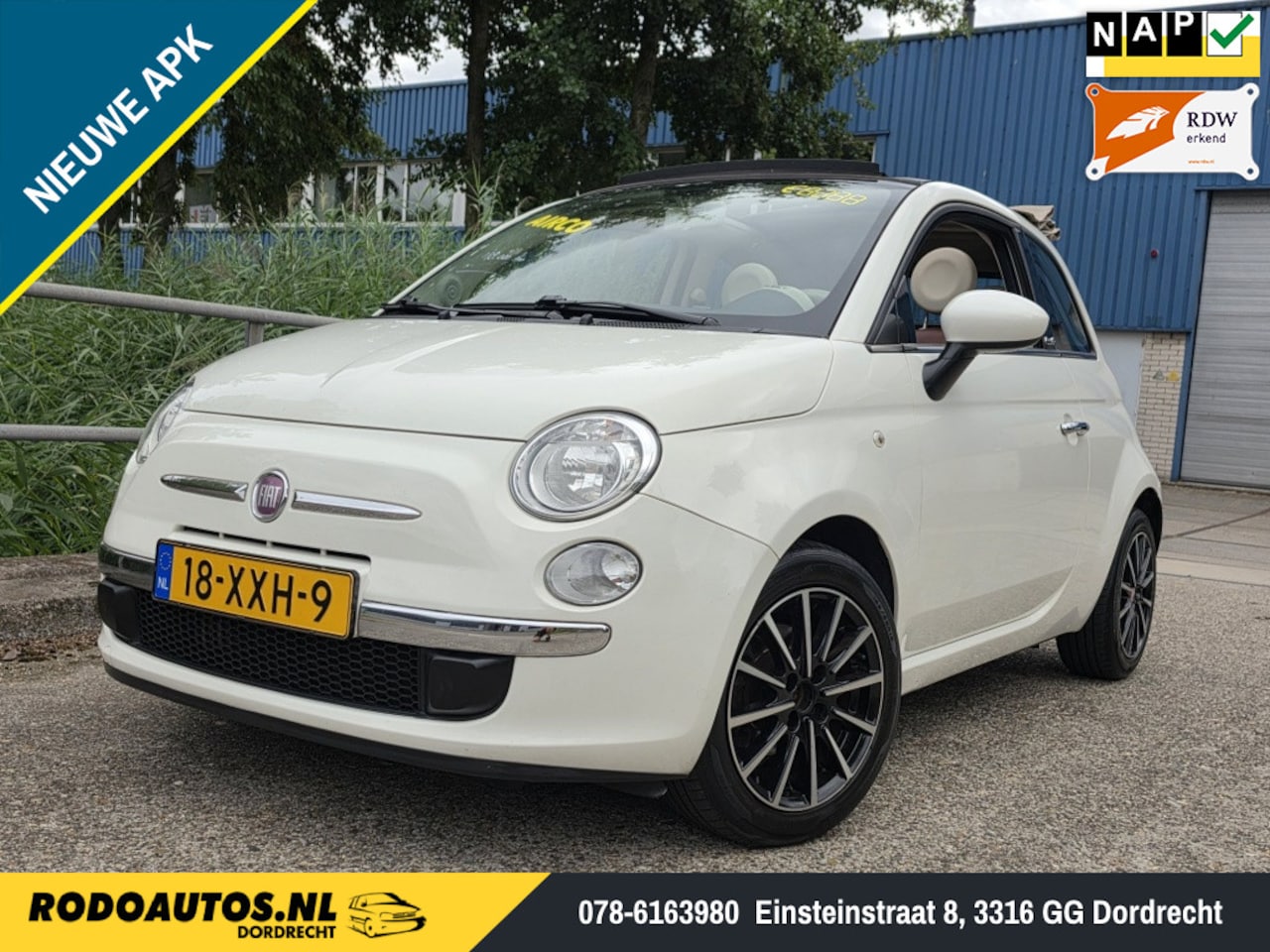 Fiat 500 C - 0.9 TwinAir Lounge Airco/Leder Nw APK ✅ - AutoWereld.nl