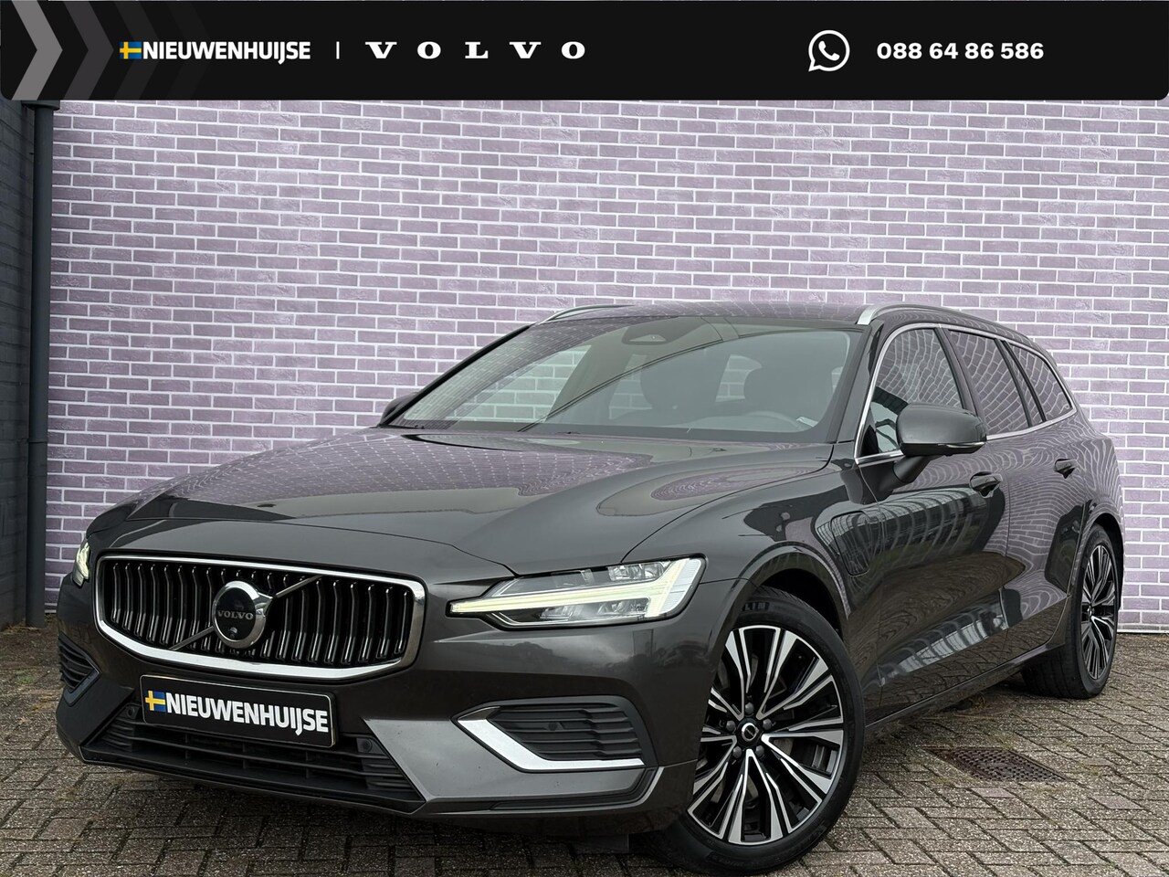 Volvo V60 - 2.0 T6 Plug-in hybrid AWD Plus Bright | SOH:100% | Trekhaak |Power Seats | Memory | Adapti - AutoWereld.nl