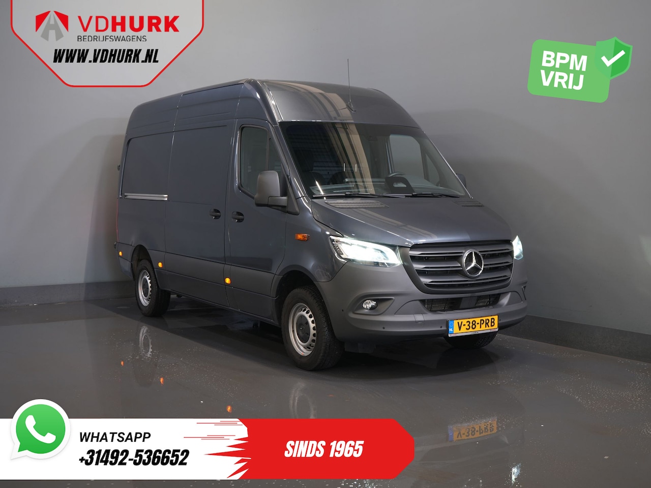 Mercedes-Benz Sprinter - 317 CDI Aut. L2H2 LED/ Stoelverw./ Gev.Stoel/ 270Gr.Deuren/ Navi/ Camera/ Cruise/ Airco/ P - AutoWereld.nl