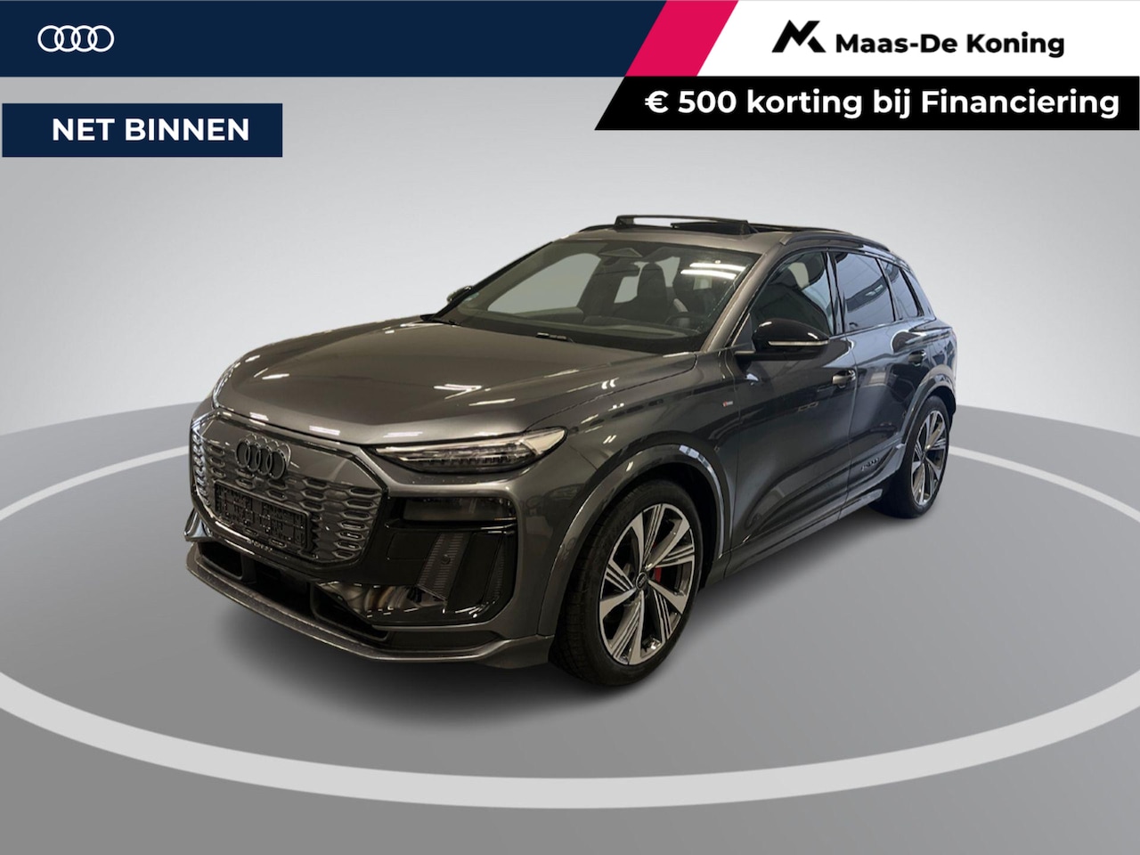 Audi Q6 e-tron - S edition performance 100 kWh 306pk · SOH 97,9% · Panoramadak · 360 Camera · Inklap. Trekh - AutoWereld.nl