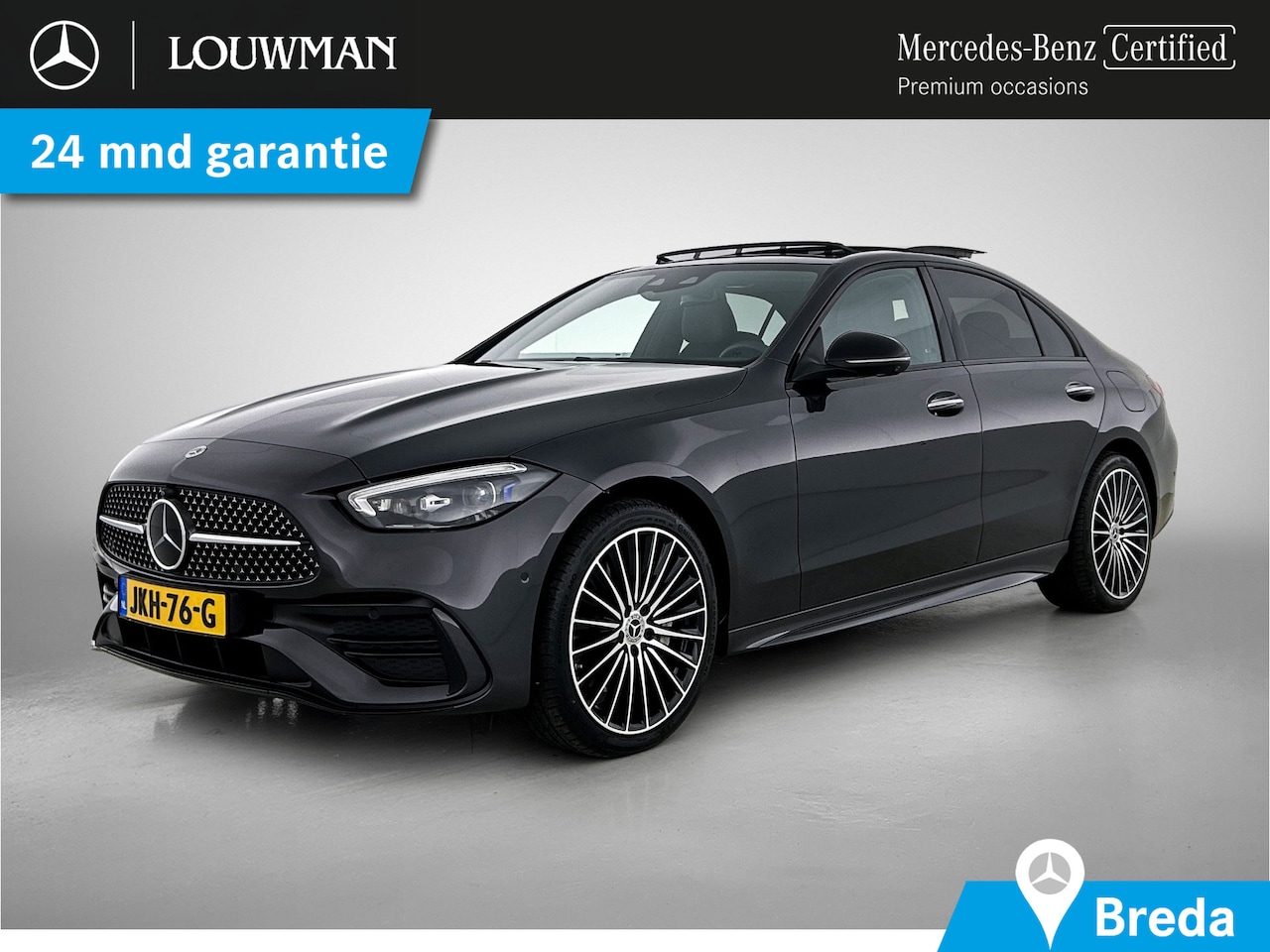Mercedes-Benz C-klasse - 300 e Business Solution AMG AMG Line | Night Pakket | Panorama Schuif-Kanteldak | 1 Inch A - AutoWereld.nl