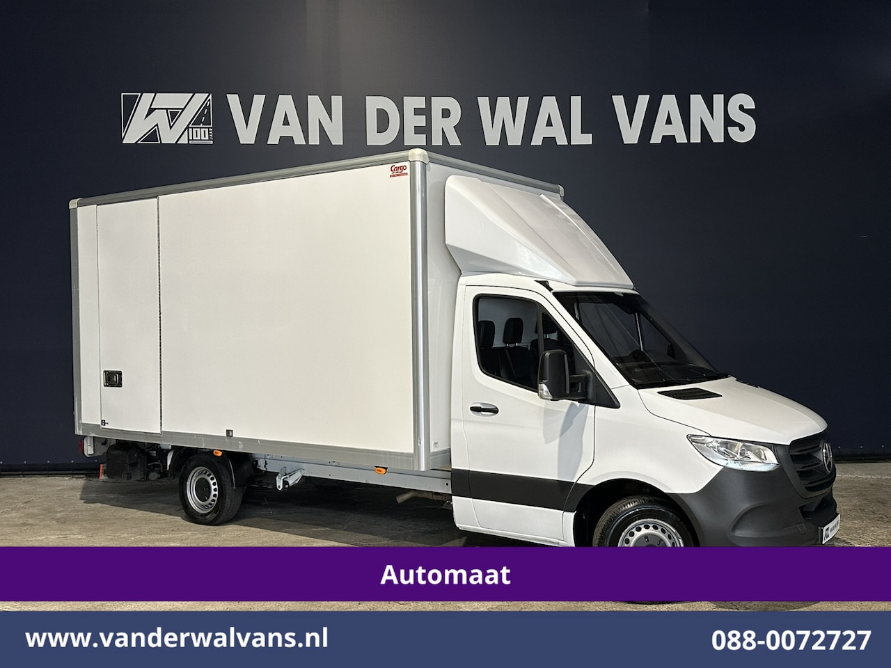 Mercedes-Benz Sprinter - 315 CDI 150pk 9G-Tronic Automaat Bakwagen 21m3 KUUB Laadklep Zijdeur Euro6 Airco | Lat om - AutoWereld.nl
