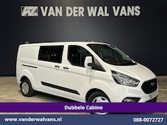 Ford Transit Custom - 2.0 TDCI 130pk L2H1 Dubbele Cabine Euro6 Airco | 5-Zits | Camera | LED | Tachograaf Cruise