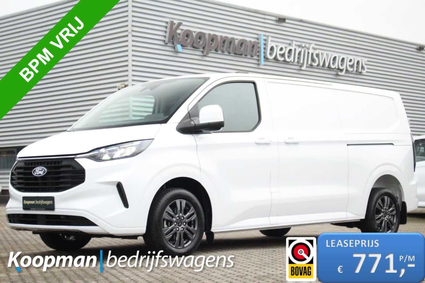 Ford Transit Custom - E-Transit 340 L2H1 Limited | 71 kWh | 160kW/218pk | L+R Schuifdeur | Driver Assist | 360gr - AutoWereld.nl