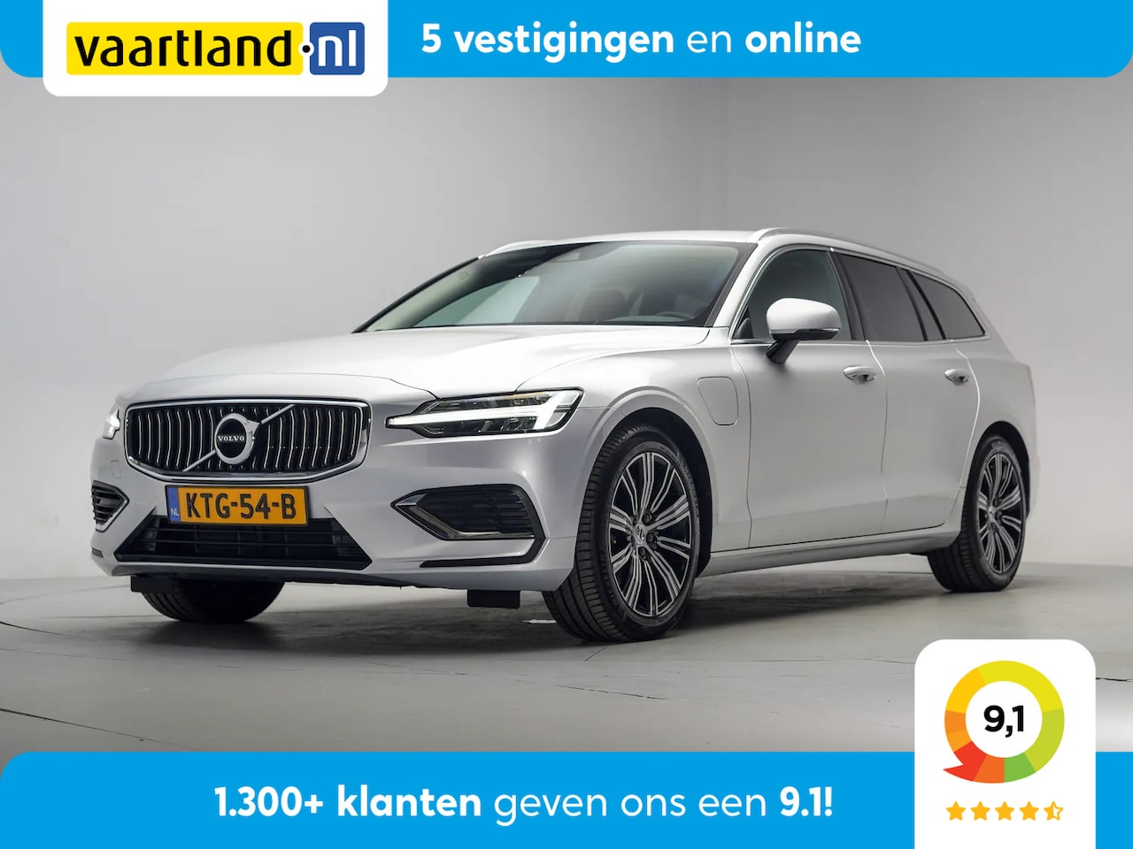 Volvo V60 - 2.0 T6 AWD Recharge Inscription Expression [ Apple / Android PDC Navi Camera ] - AutoWereld.nl