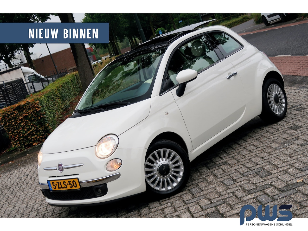 Fiat 500 - 0.9 TwinAir NL Schuifdak / Airco / LMV / apk 8-2027 / Blue Me - AutoWereld.nl