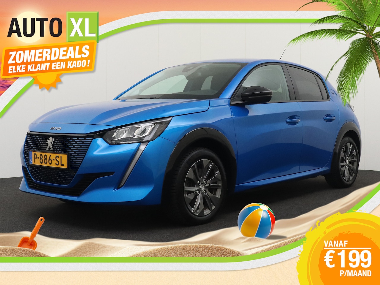 Peugeot e-208 - EV Allure 50 kWh (93%SOH) Half-Leder Camera Climate 16'LMV - AutoWereld.nl