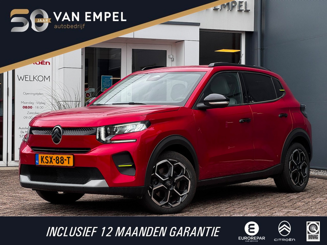 Citroën ë-C3 - Max 113pk 44 kWh | 3 Fase | 95% SOH | Camera | Navigatie | Climate Control - AutoWereld.nl