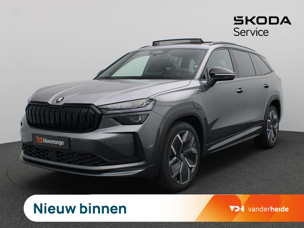 Skoda Kodiaq - 1.5 TSI PHEV Sportline Business 204PK DSG Pano-Schuifdak, Trekhaak, 20" LM Velgen, Stoelve - AutoWereld.nl