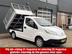 Nissan e-NV200 - 24KWh Elektrische Kipper Openlaadbak met Airco Cruise controle Telefoonverbinding 2-Persoo