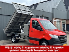 Mercedes-Benz Sprinter - 514 2.2 CDI Kipper Airco Trekhaak 3500kg trekgewicht Telefoonverbinding 3-Persoons Gereeds