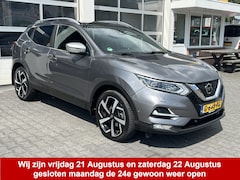 Nissan Qashqai - 1.3 DIG-T Tekna Airco Cruise controle Lederbekleding Navigatiesysteem 360°camera Panoramad