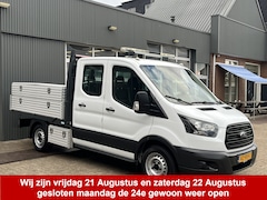 Ford Transit - 310 2.0 TDCI DC BTW VRIJ Euro 6 Open laadbak Pick-up Gereedschapskisten Airco Trekhaak 260