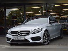 Mercedes-Benz C-klasse - 200 AMG-Line Led Leder Panorama Night Afn.trekh Pdc