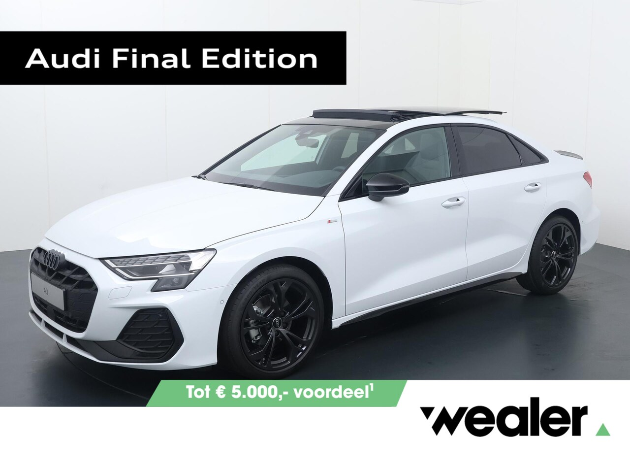 Audi A3 Limousine - 30 TFSI S edition 116 pk S-tronic | 18" Velgen lichtmetaal | Elektrisch Panoramadak | Carb - AutoWereld.nl