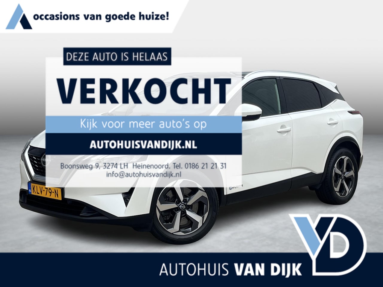 Nissan Qashqai - 1.5 e-Power Business Premium | Navi/Clima/Adapt.Cruise/Pano.Dak/360° Camera/Apple CarPlay- - AutoWereld.nl