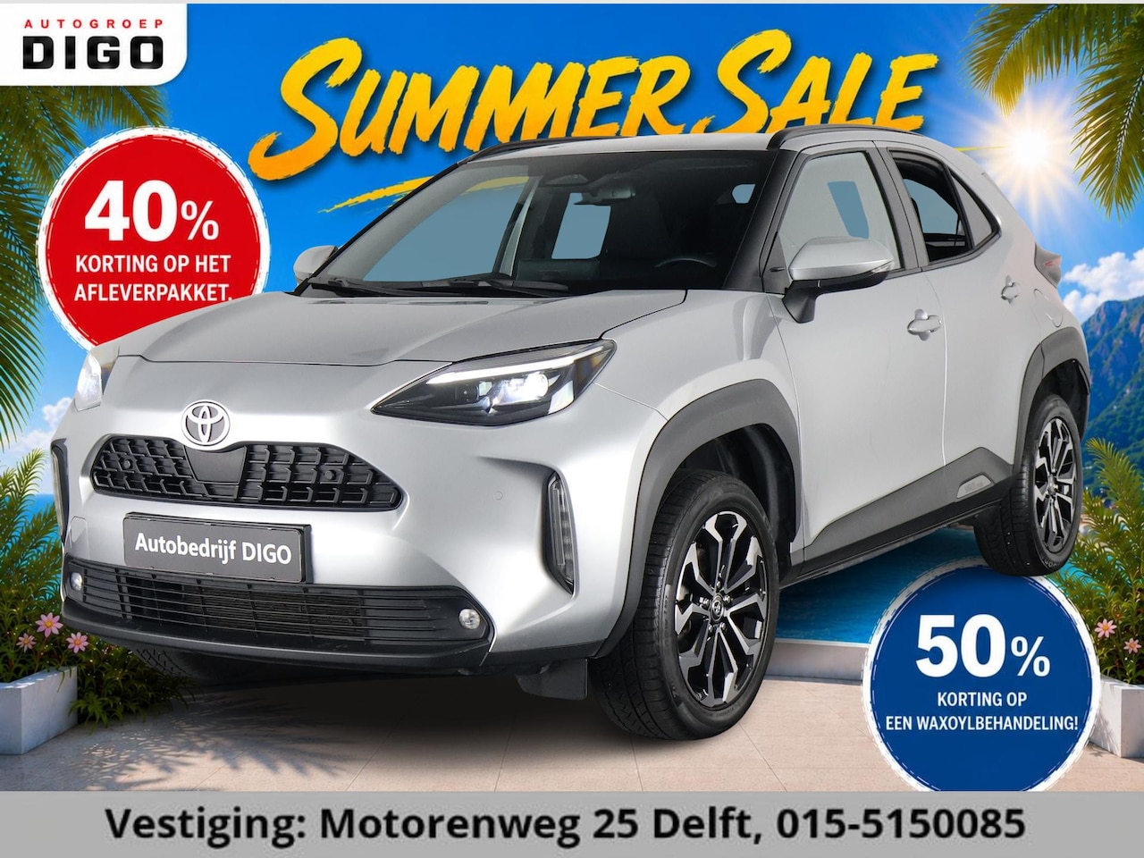 Toyota Yaris Cross - 1.5 HYBRID DYNAMIC LUXERY GARANTIE 2035 ! PARKEERSENSOREN VOOR & ACHTER . STOEL/STUUR VERW - AutoWereld.nl