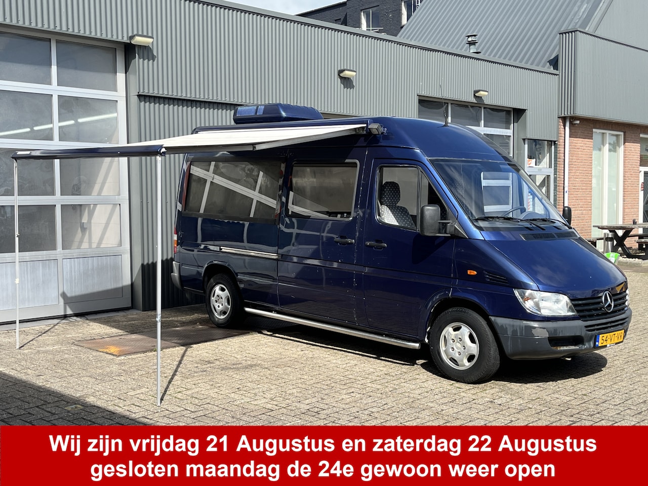 Mercedes-Benz Sprinter - 313 CDI 2.2 355 Standairco Luifel Standkachel Trekhaak 2000kg Ideaal voor ombouw naar camp - AutoWereld.nl