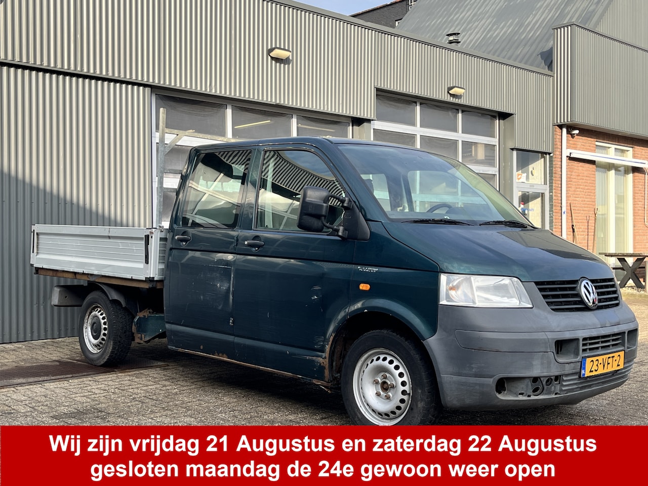 Volkswagen Transporter - 2.5 TDI 340 4Motion DC Openlaadbak Pick-up 4x4 Trekhaak 2500kg trekgewicht 5-Persoons Euro - AutoWereld.nl