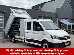 Volkswagen Crafter - 35 2.0 TDI L4 DC 140pk Airco Cruise controle Trekhaak 3000kg trekgewicht Kipper 6-Persoons