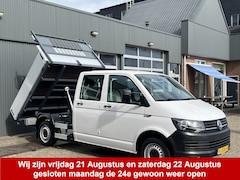 Volkswagen Transporter - 2.0 TDI L2H1 DC Kipper open laadbak Airco Bluetooth trekhaak 2200 kg 1e eigenaar Dealer on