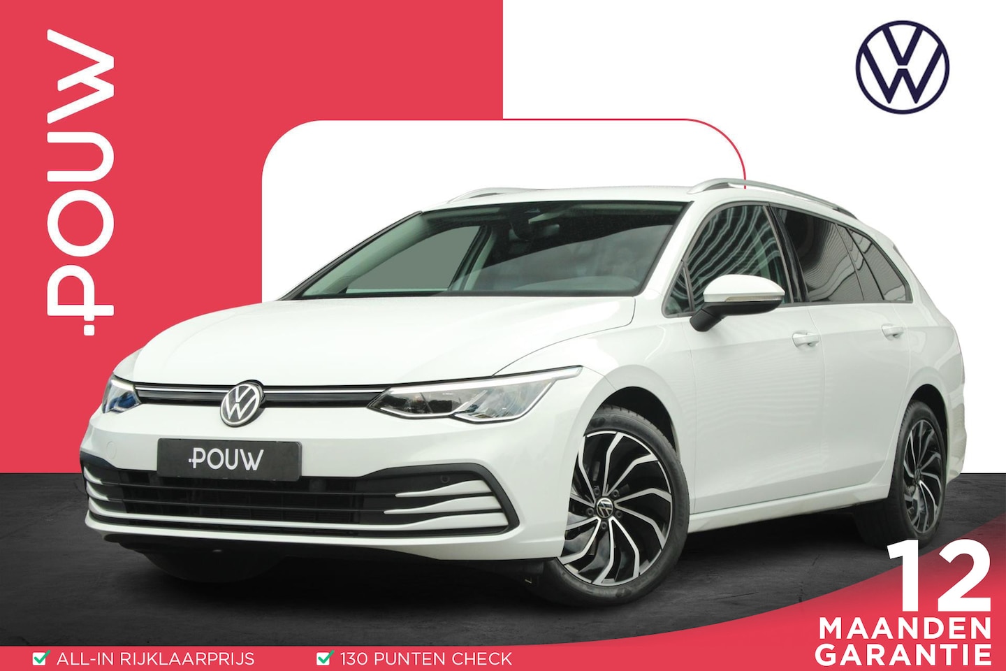 Volkswagen Golf Variant - 1.0 eTSI 110kW DSG Life | Elec. Stoelverstelling met Memory | 17 inch Ventura | - AutoWereld.nl