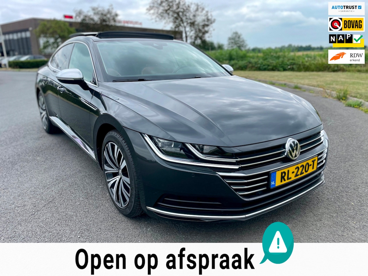 Volkswagen Arteon - 2.0 TSI Business Line, Aut, Open dak, Leder, Acc, Stoelver, Led, 1e eig afk, Geen import, - AutoWereld.nl