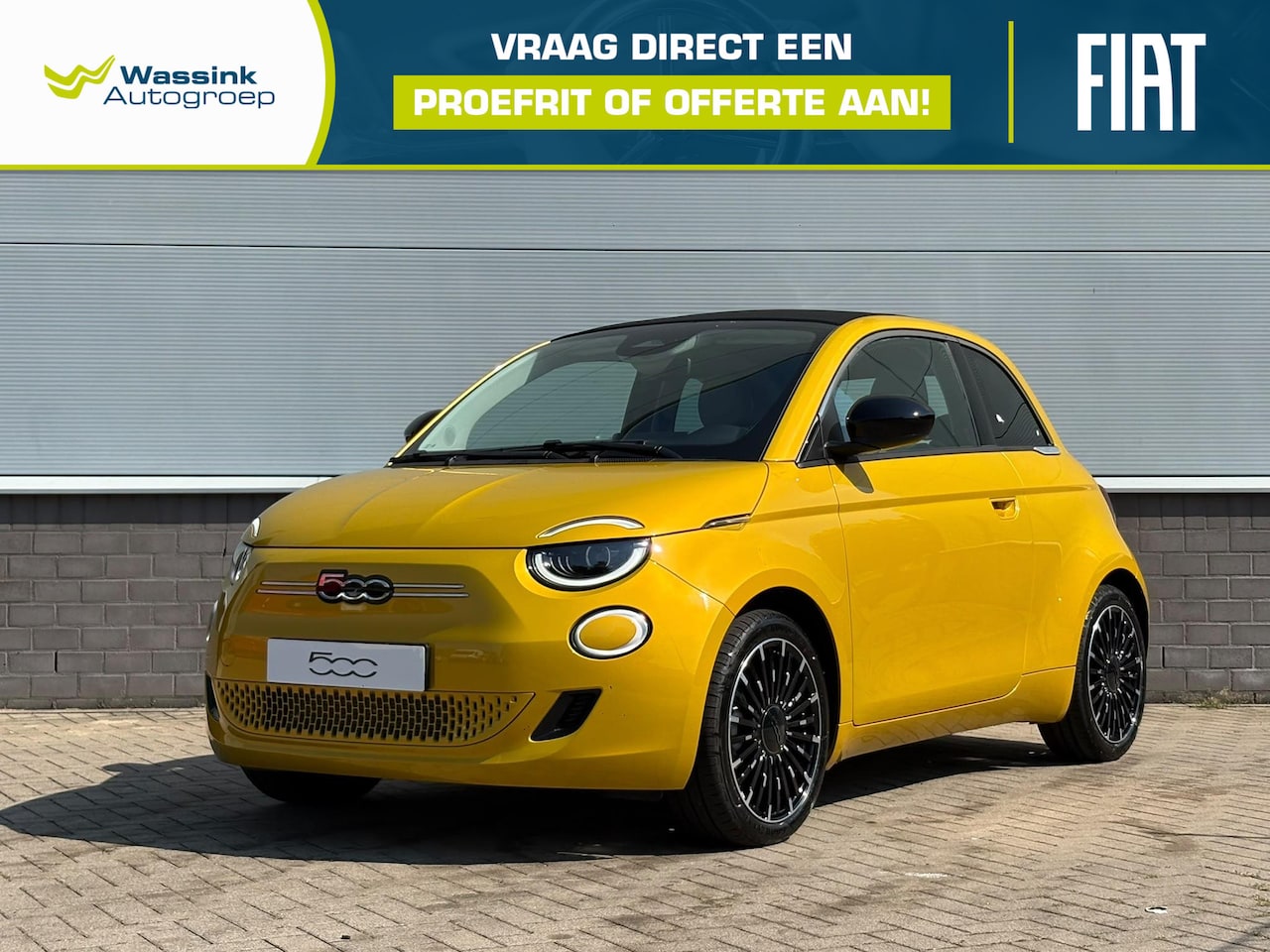 Fiat 500 - Icon 42 kWh Cabrio | Apple Carplay/Android Auto | Pack Style - AutoWereld.nl