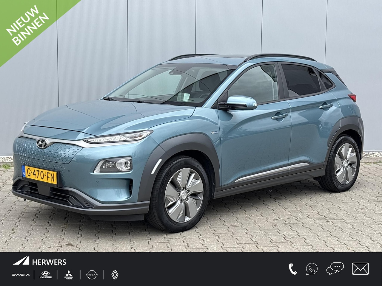 Hyundai Kona Electric - EV Premium 64 kWh / Stoel en stuurverwarming / Elektrisch glazen panorama dak / Stoel verk - AutoWereld.nl