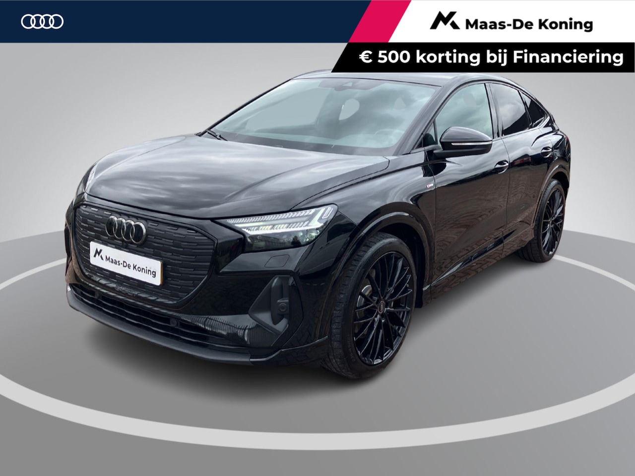 Audi Q4 Sportback e-tron - 45 S Edition 82 kWh 210kW/286PK · Leder · Stoelverwarming · Navigatie · Apple/Android Car - AutoWereld.nl
