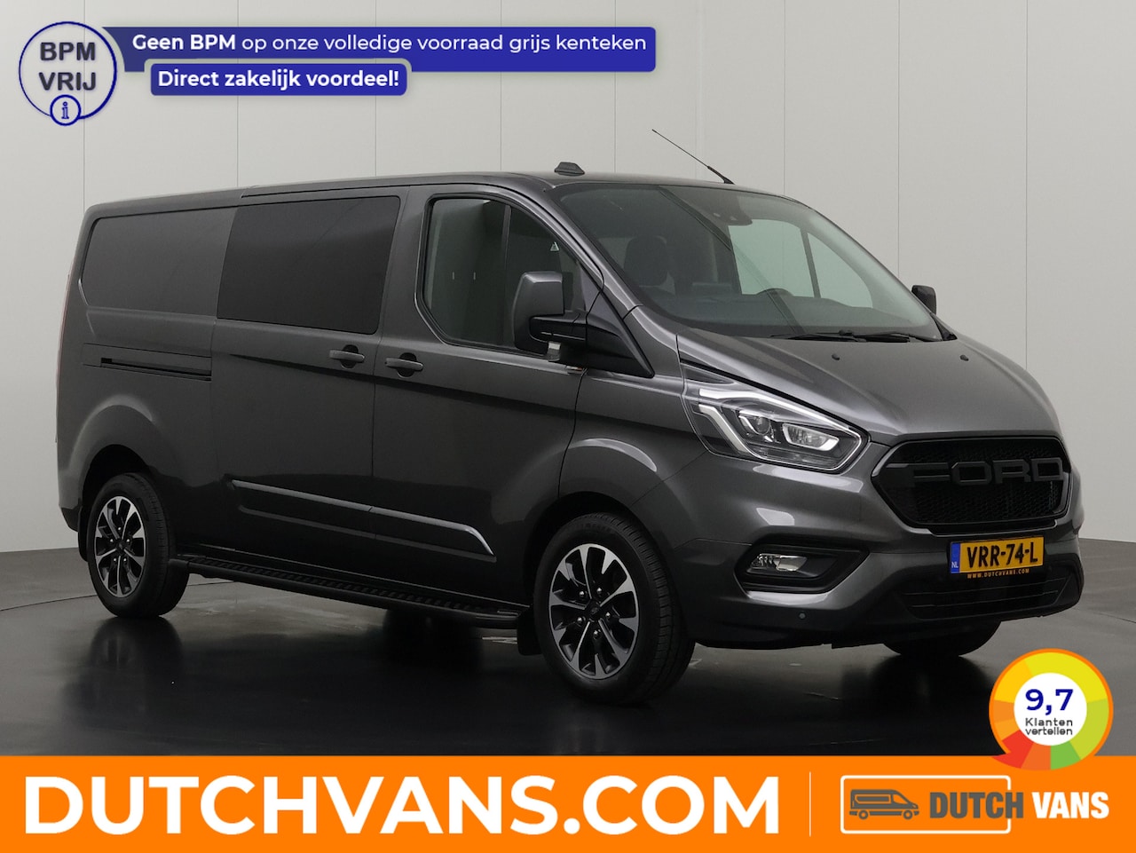 Ford Transit Custom - 2.0TDCI L170PK Automaat Lang Limited Dubbele Cabine | 6-Persoons | Navigatie | Camera | 2x - AutoWereld.nl