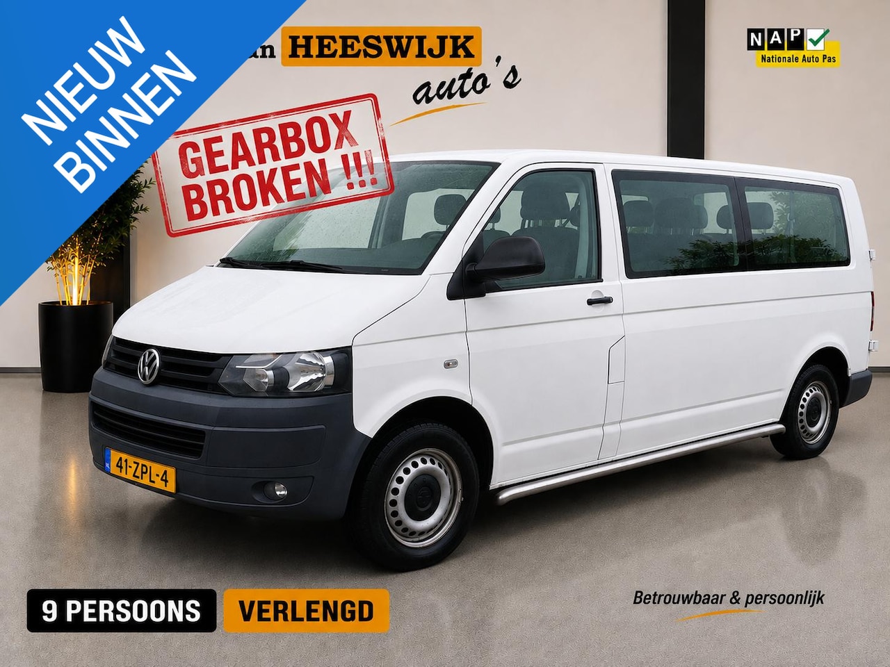 Volkswagen Transporter Kombi - 2.0 TDI L2H1 BM Comfortline 2.0 TDI L2H1 BM Comfortline - AutoWereld.nl