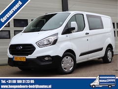 Ford Transit Custom - 280 2.0 TDCI 130pk Euro 6 - DC 5 Pers. - Trekhaak - Airco - Navi