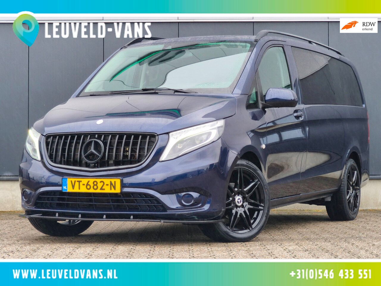Mercedes-Benz Vito - 114CDI DUBBELE CABINE AUT LANG LED PDC TREKHAAK CLIMATE CRUISE - AutoWereld.nl