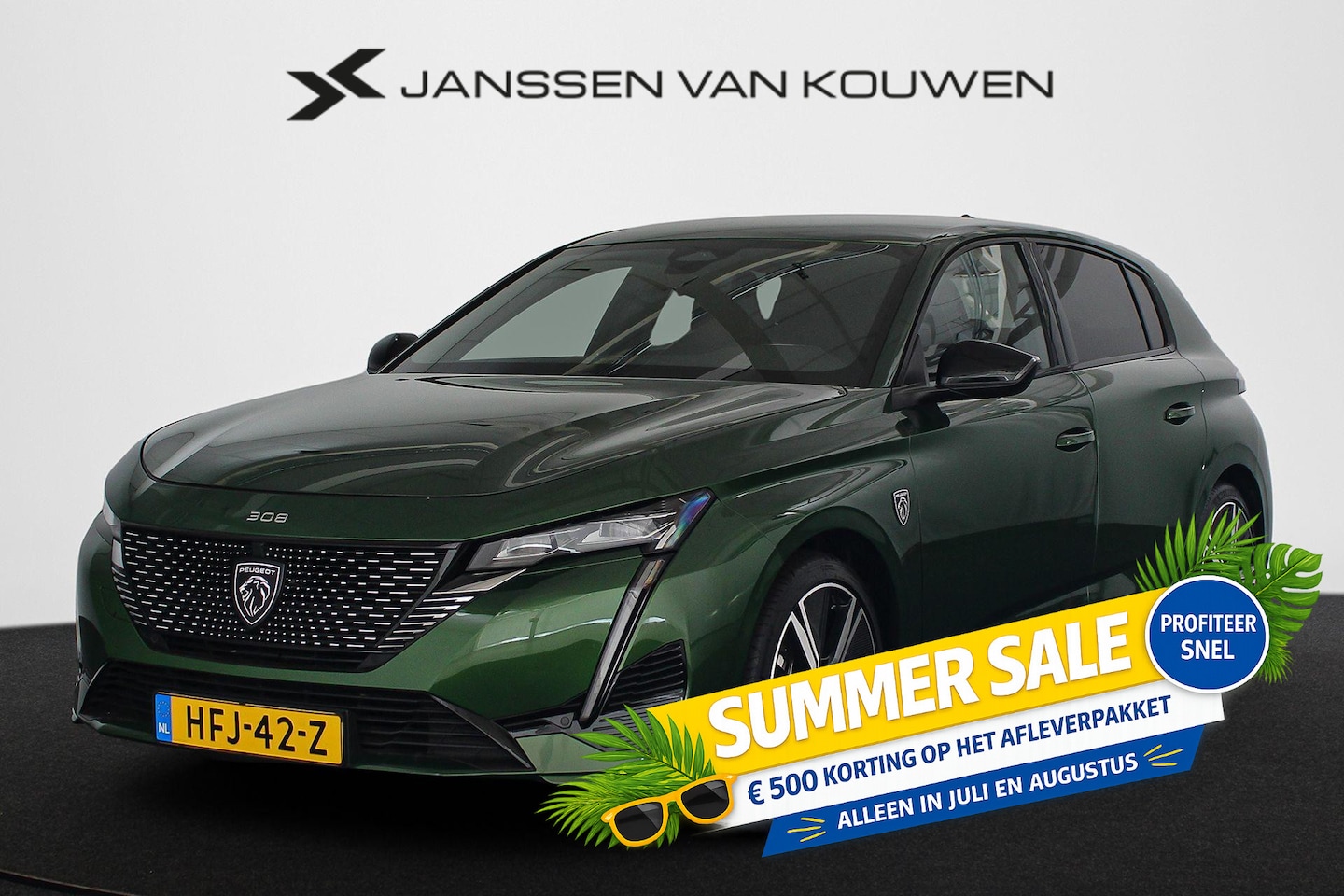 Peugeot 308 - 1.2 PureTech GT Automaat Navigatie LED Koplampen Verde Oliva - AutoWereld.nl