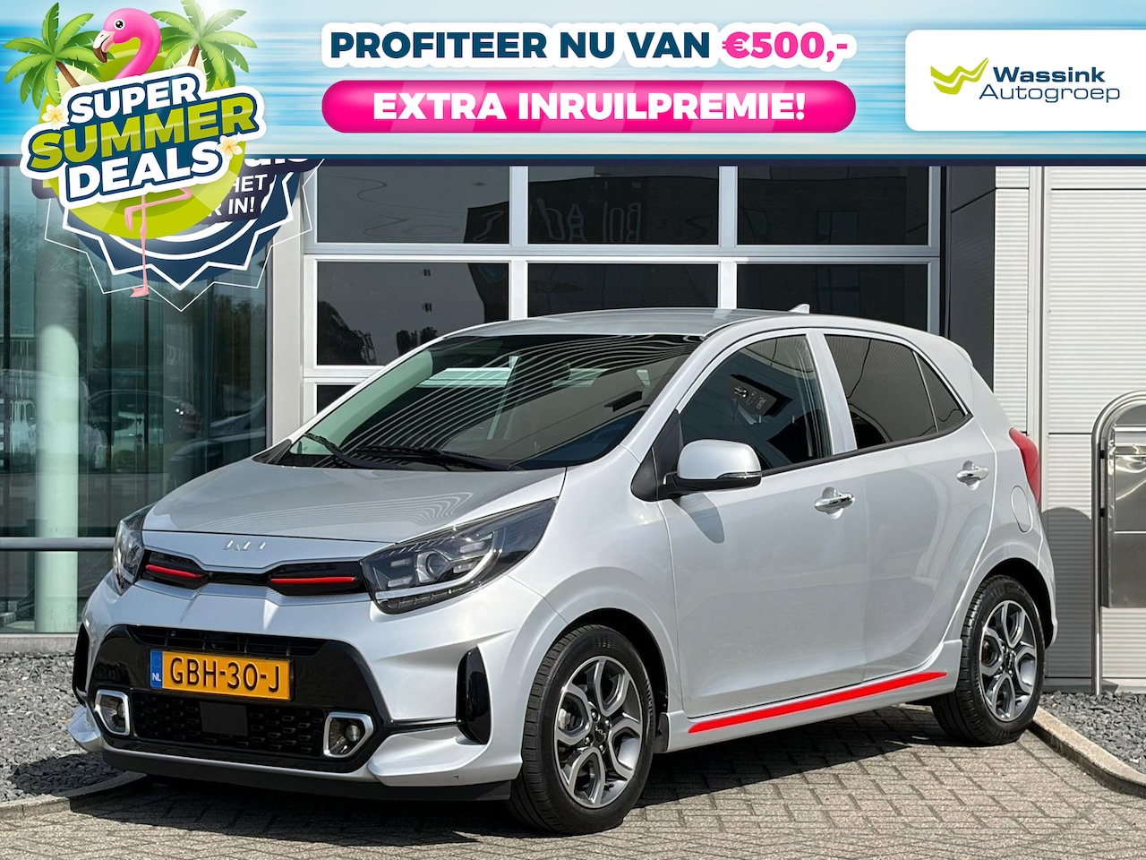Kia Picanto - 1.0 DPi 67pk 4-zits GT-Line | Camera | SUMMER DEALS | Velgen | Camera - AutoWereld.nl